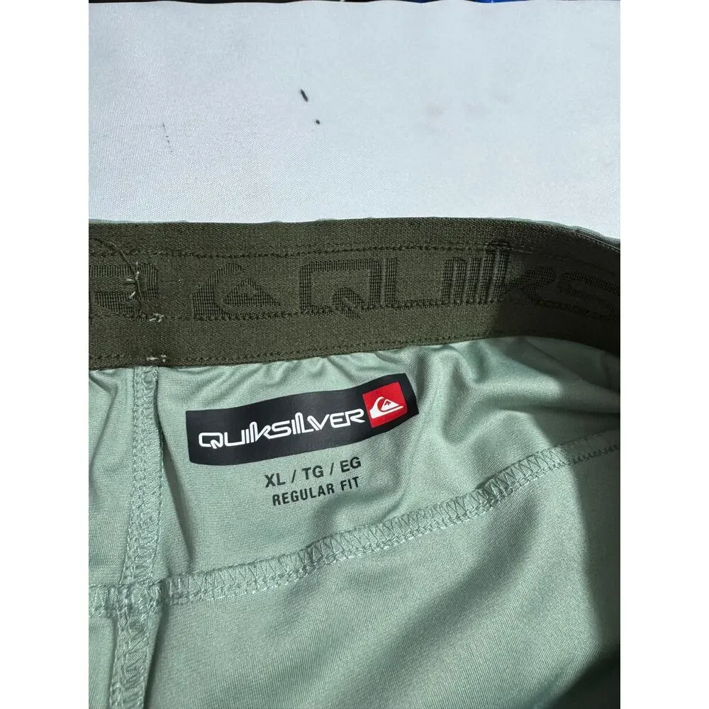 Quiksilver Men's Green Jogger Sweatpants Drawstring Pockets XL